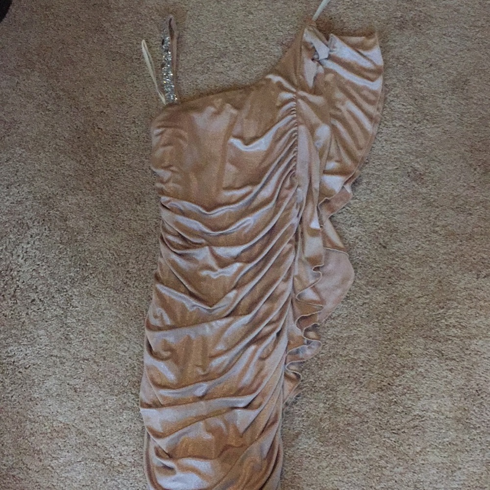 Tan sparkly dress